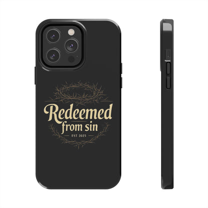 Redeemed From Sin black phone cases 15/14/13/12/11