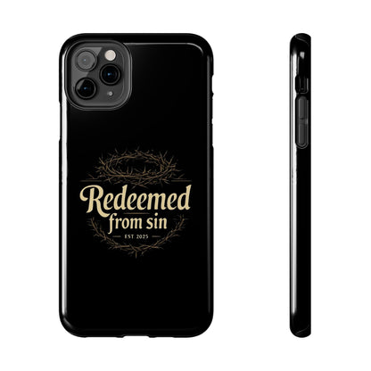 Redeemed From Sin black phone cases 15/14/13/12/11