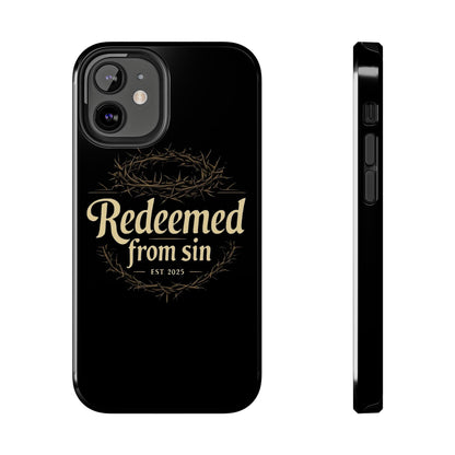 Redeemed From Sin black phone cases 15/14/13/12/11