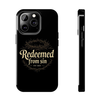 Redeemed From Sin black phone cases 15/14/13/12/11